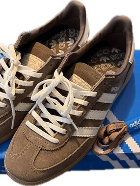 adidas Women’s Samba Suede Sneakers in Brown and White